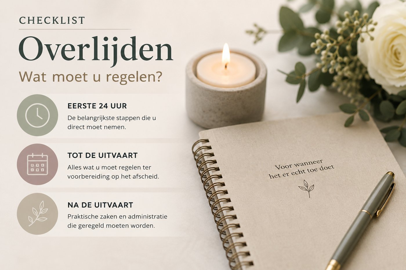 checklist overlijden regelen